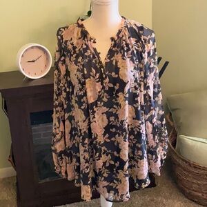 Women’s Size XL Lauren Conrad Beautiful Lined Blouse, NWT